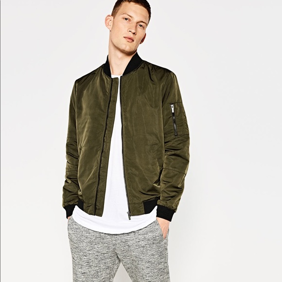 zara man bomber jacket price